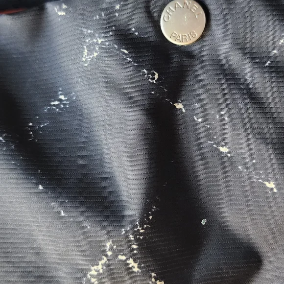 Chanel Authentic Women's Luxury Bag Travel Line Tote Printed Black Nylo… - Picture 14 of 16